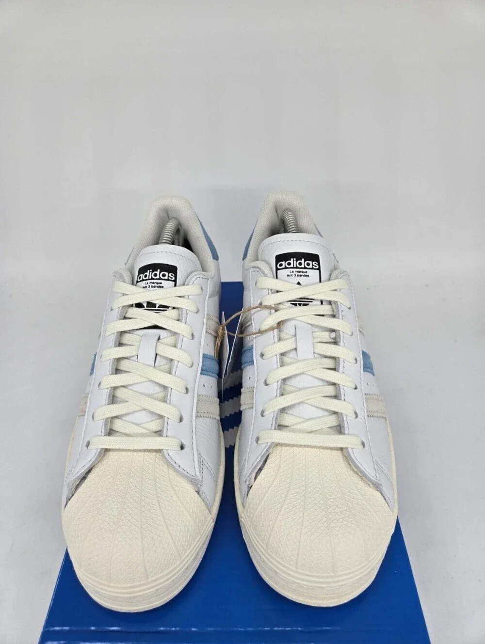 Adidas Men's Superstar GZ9381 Cream White Preloved Blue Shoes Size 9